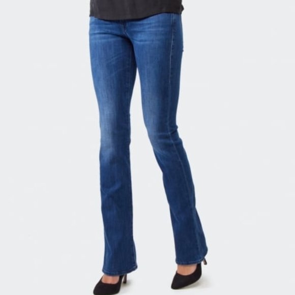 True Religion Gina Mini Bootcut Jeans - Medium Wash - 28 - Picture 1 of 12